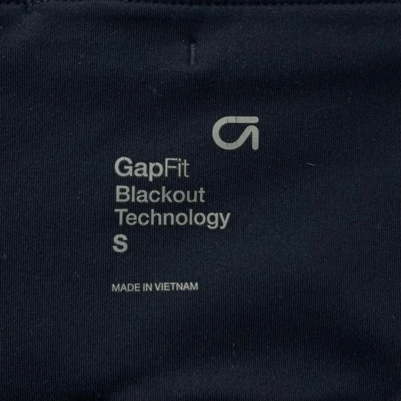 Gap Fit Leggings Women's Sz S Blue Green Colorblock Blackout Technology Pull on - Picture 8 of 12